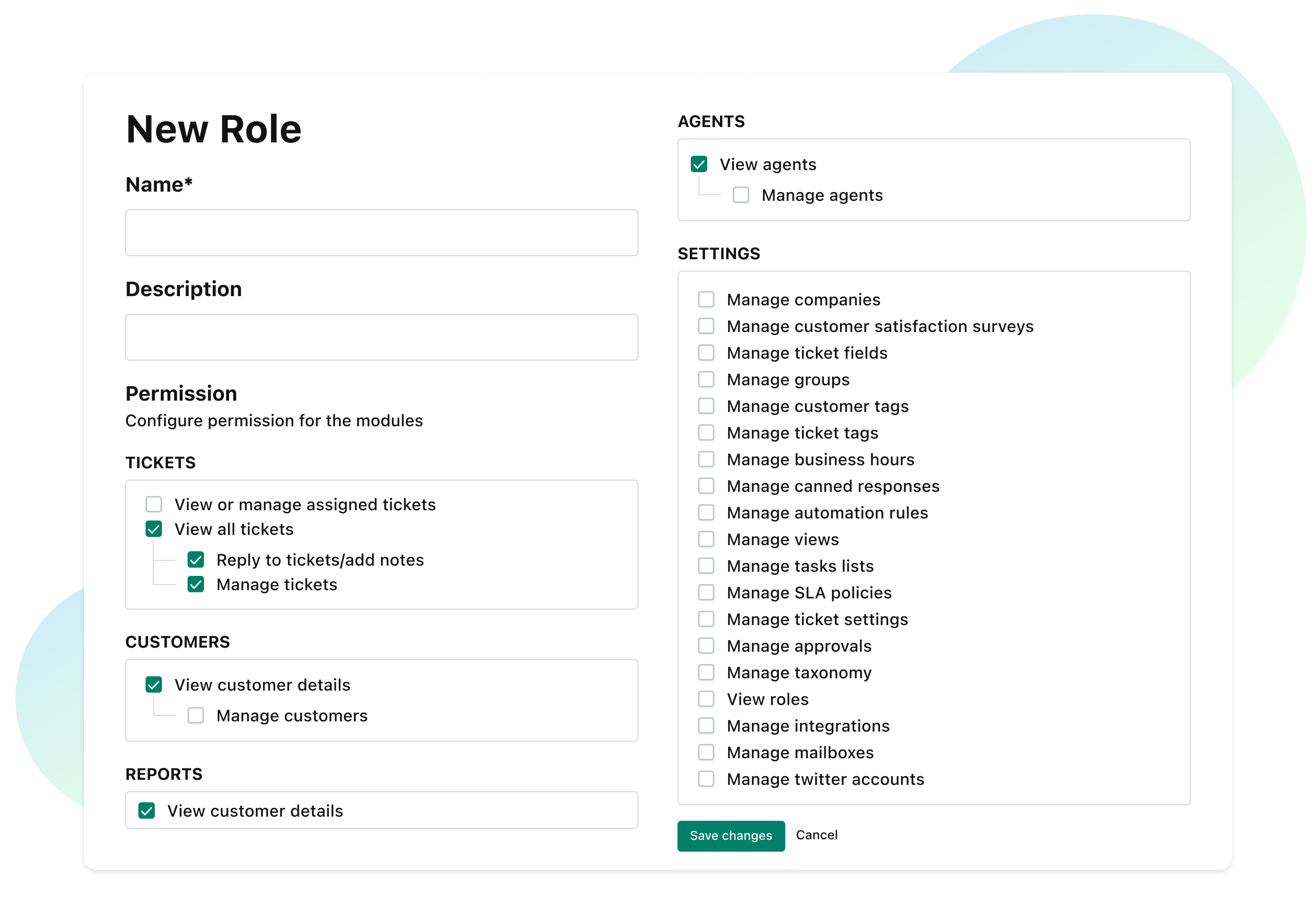 Custom Roles & Permissions