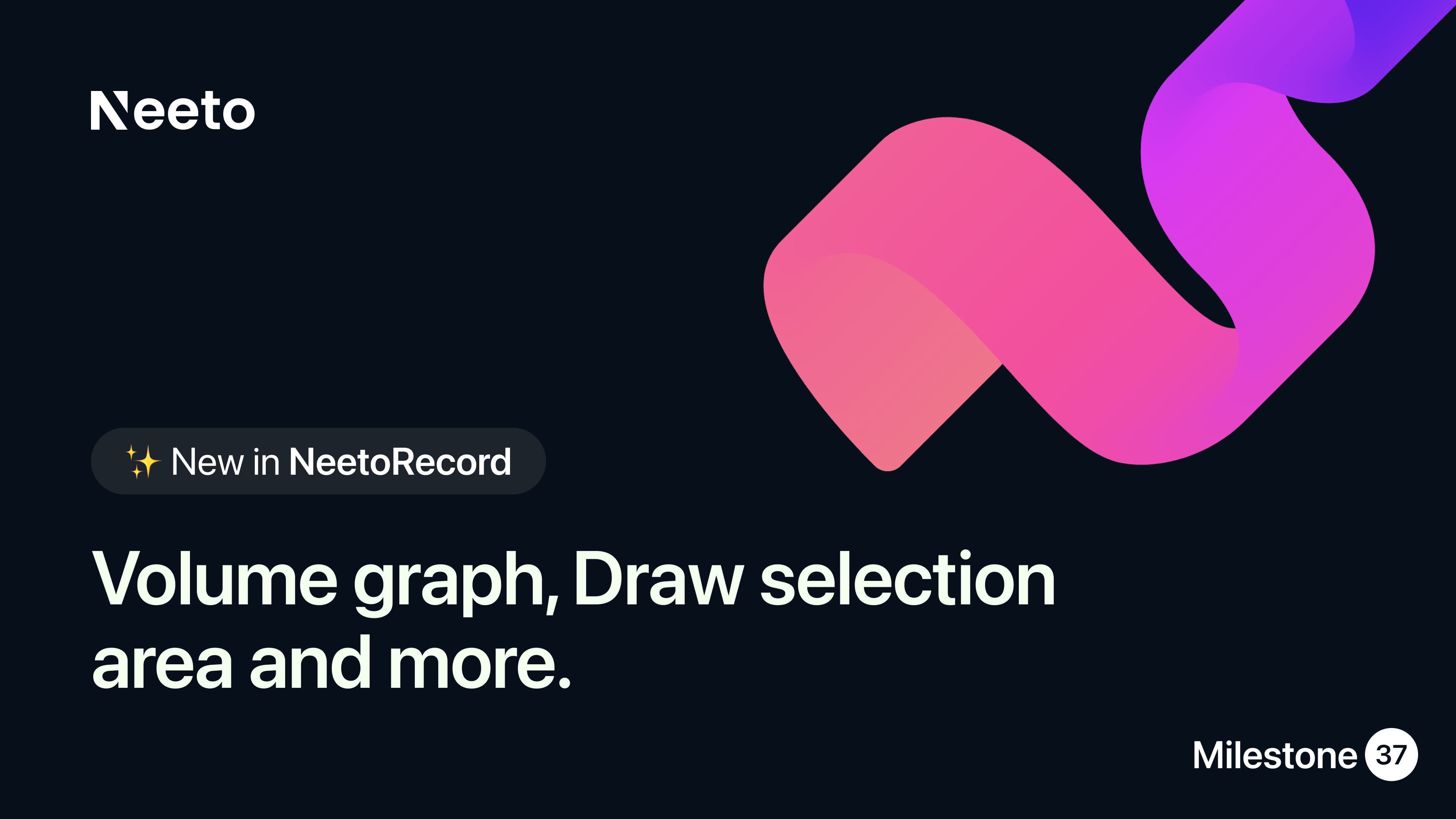 Milestone M37 - Volume graph, draw selection area and more