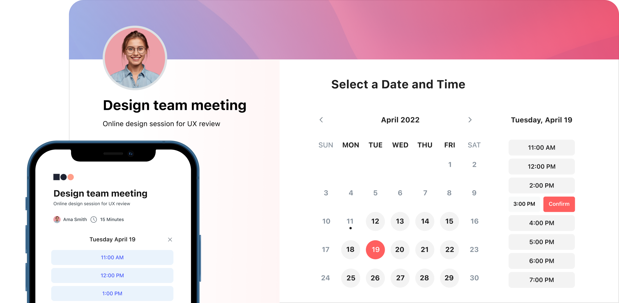Scheduling made simple.